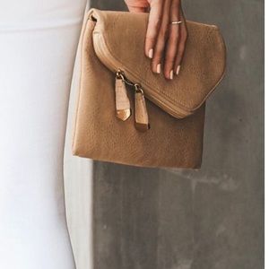 Vici Beige envelop clutch